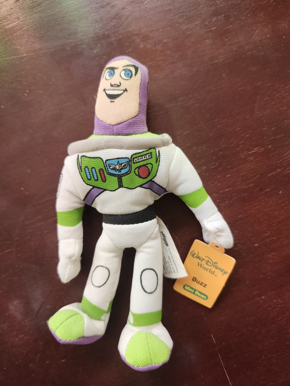 Pixar Walt Disney BUZZ LIGHTYEAR Kelloggs MINI BEAN stuffed TOY STORY plush 6”